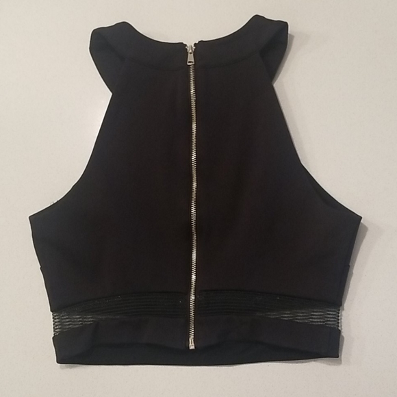 bebe crop top with mesh inserts - Picture 7 of 9